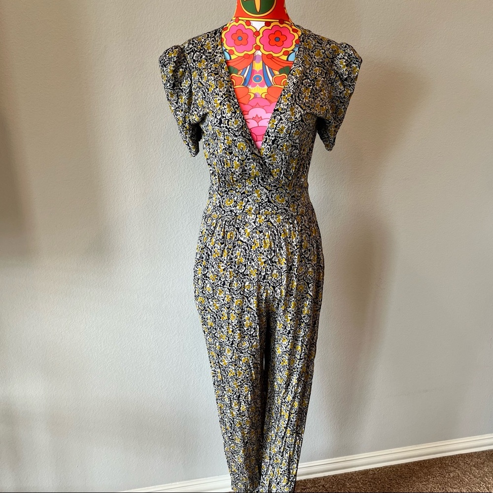 FCUK French Connection jumpsuit with shoulder pads size 4